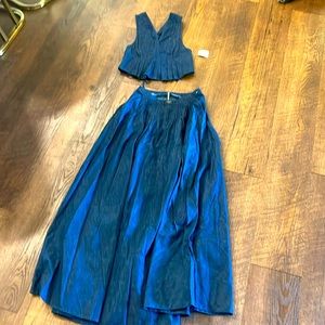 Free People. Maxi skirt set. NWT size 2.